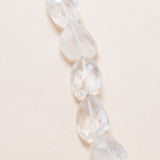 Moonstone necklace with Silver pavé Diamond Clasp
