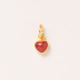 24k Gold Coral Pendant Heart