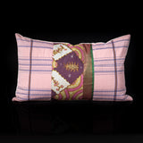 Handmade Pillow Indonesian Handwoven Fabric and Indian Sari