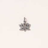 Silver & Diamond Lotus Pendant