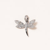 Silver & Diamond Dragonfly Pendant