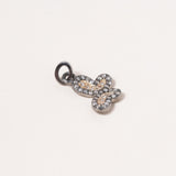 Mixed Metals & Diamond Butterfly Pendant
