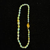 Blush Opal Necklace with Gold Filled Clasp, 17.5"