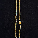 Ethiopian Honey Opal Hand-Knotted Necklace with Gold Filled Clasp, 21.5"