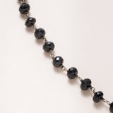 Black Onyx Necklace with Medals