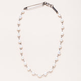 Safety Pin Pearl Necklace