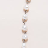 Safety Pin Pearl Necklace