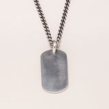 French Dog Tag Necklace