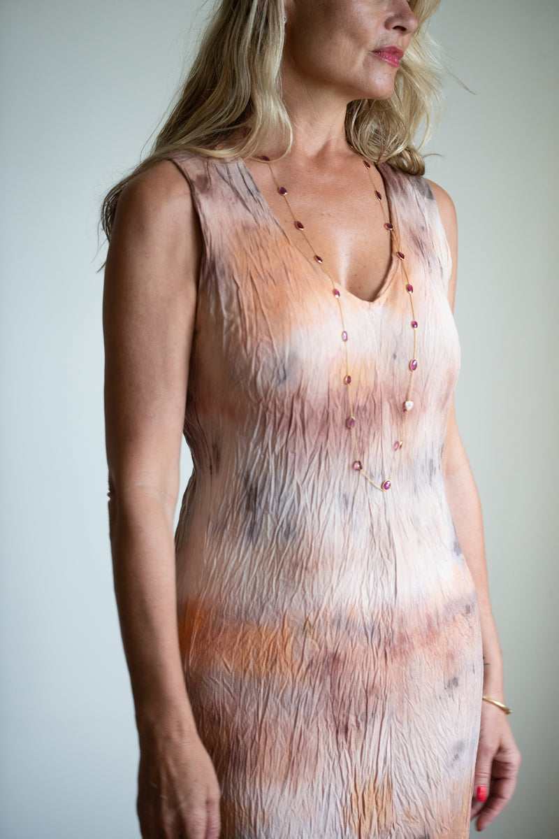 Sunset Dye Silk Dress