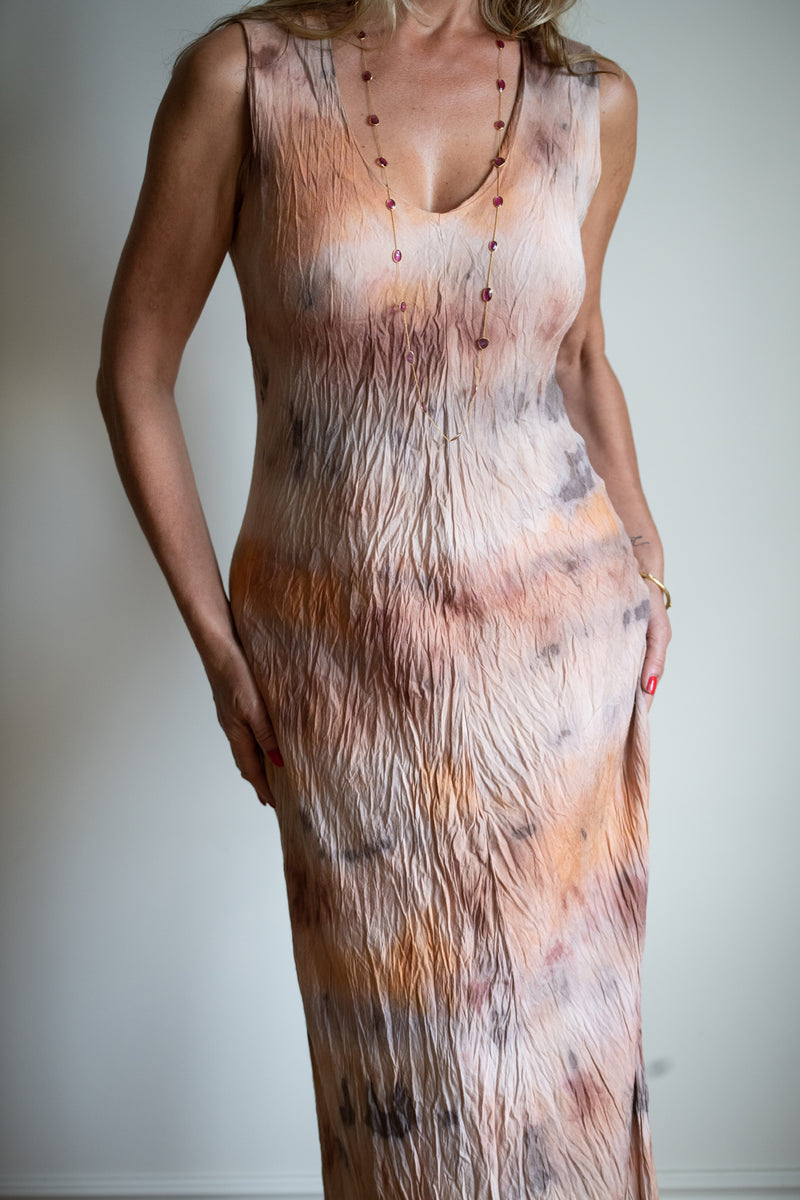 Sunset Dye Silk Dress