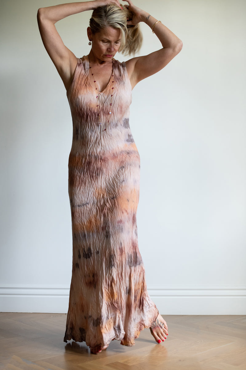Sunset Dye Silk Dress