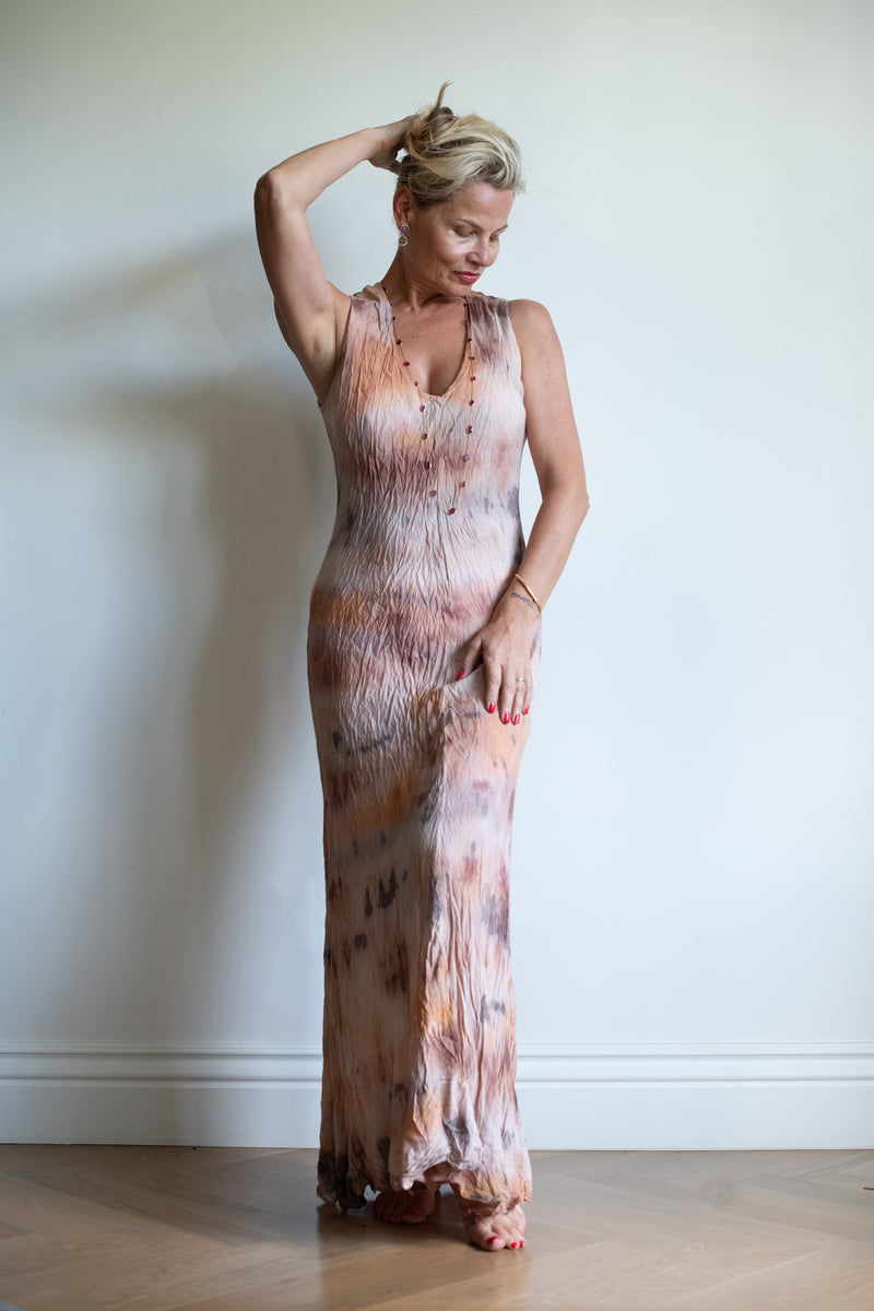Sunset Dye Silk Dress