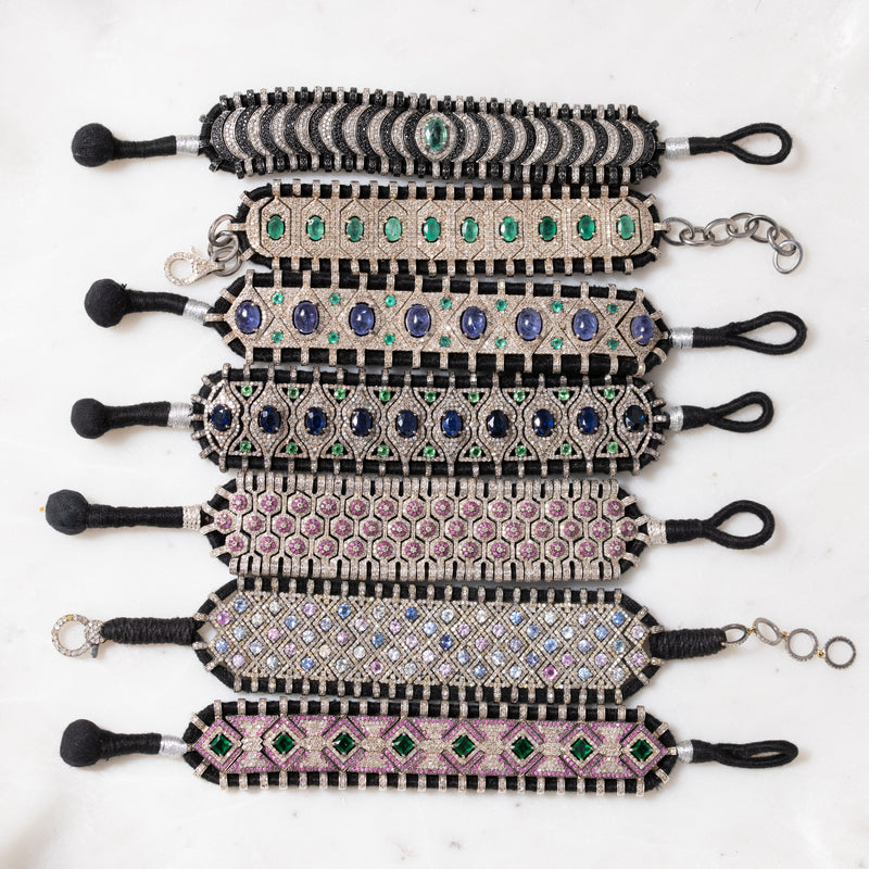 Ruby Dots Thread Bracelet