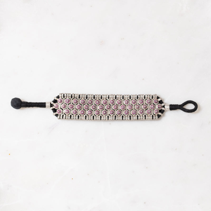 Ruby Dots Thread Bracelet
