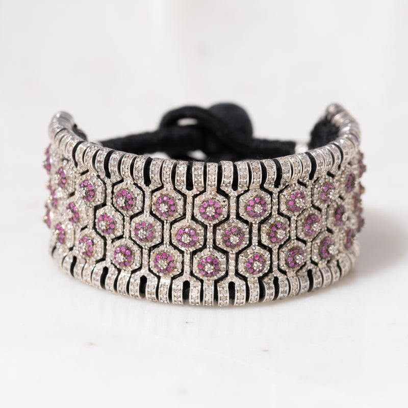 Ruby Dots Thread Bracelet