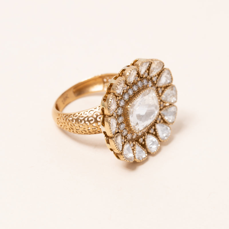 Polki Diamonds Statement Ring