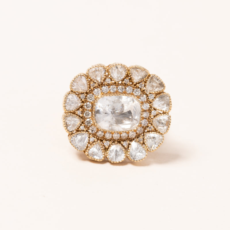Polki Diamonds Statement Ring