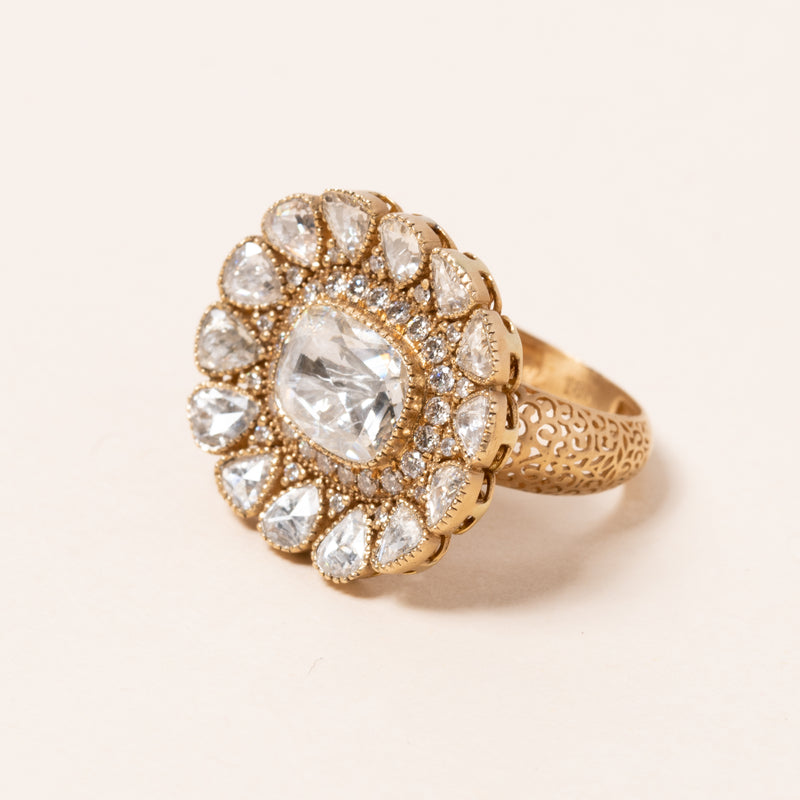 Polki Diamonds Statement Ring