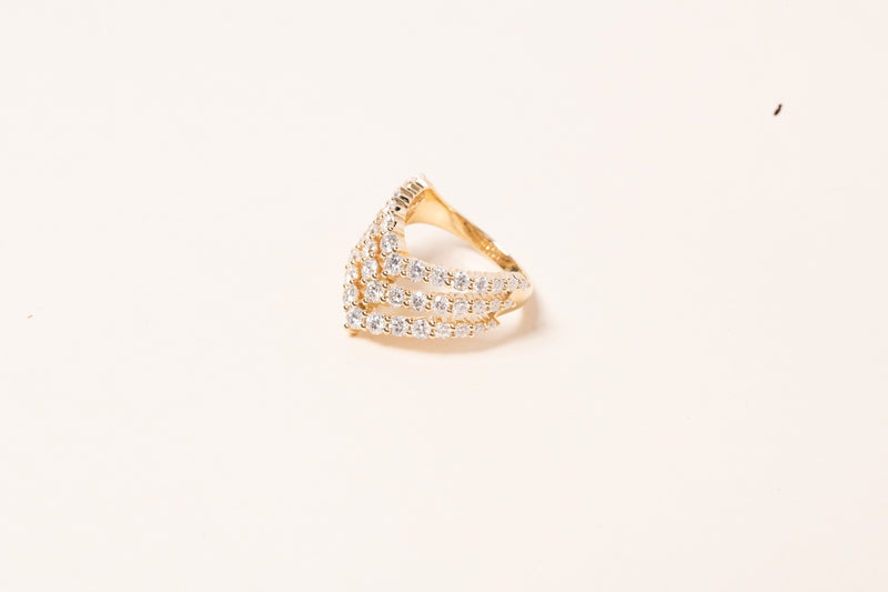 Diamond Chevron Ring
