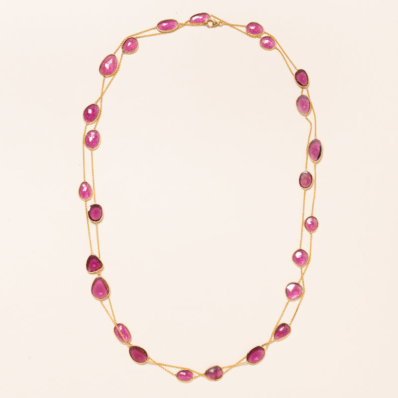 Ruby in Gold Necklace