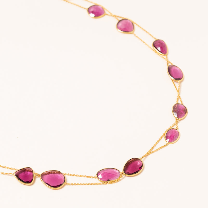 Ruby in Gold Necklace
