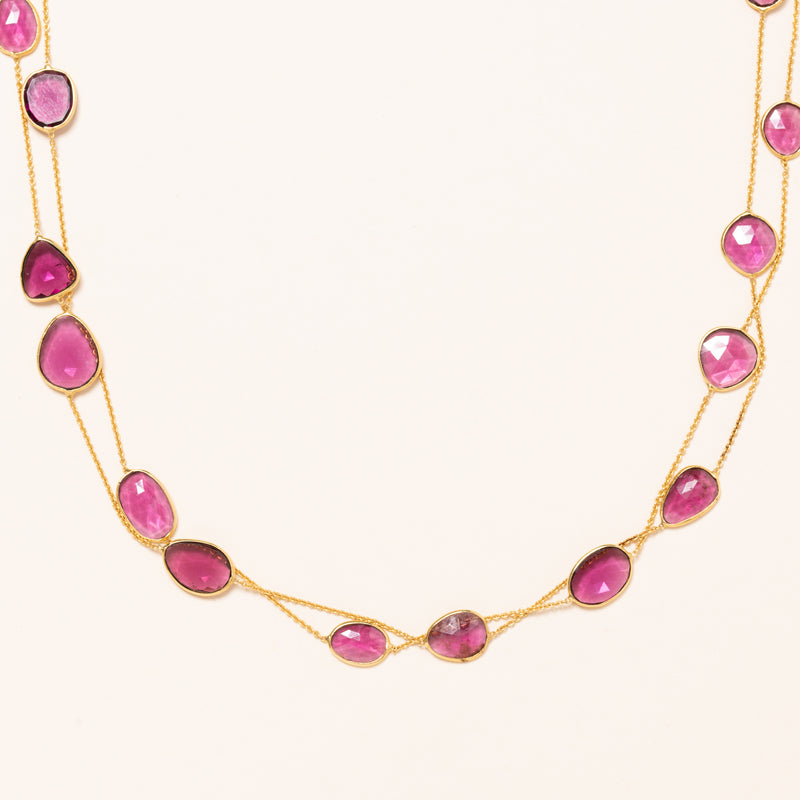 Ruby in Gold Necklace