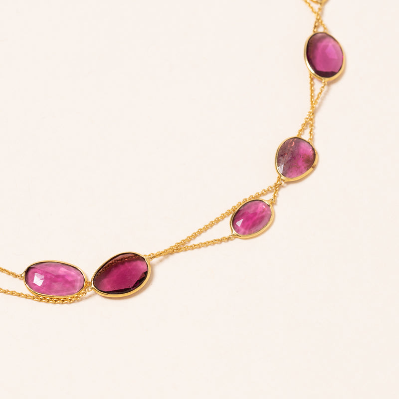 Ruby in Gold Necklace