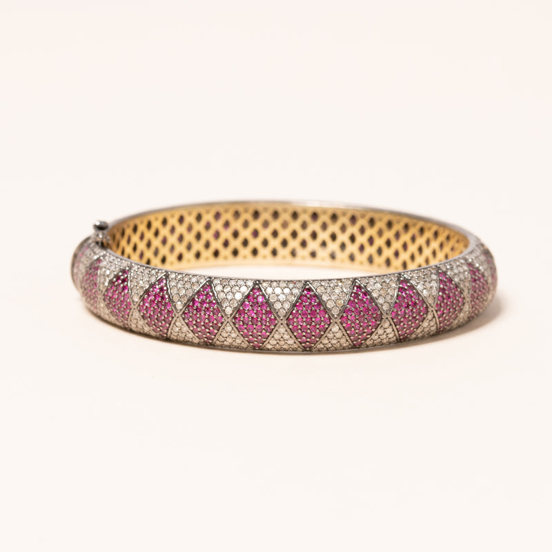 Pave Ruby Diamonds Bracelet