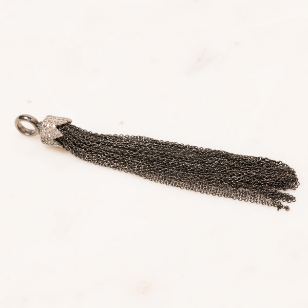 Pave Diamond and Chain Pendant