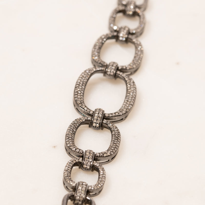 Pave Diamond Large Links Bracelet