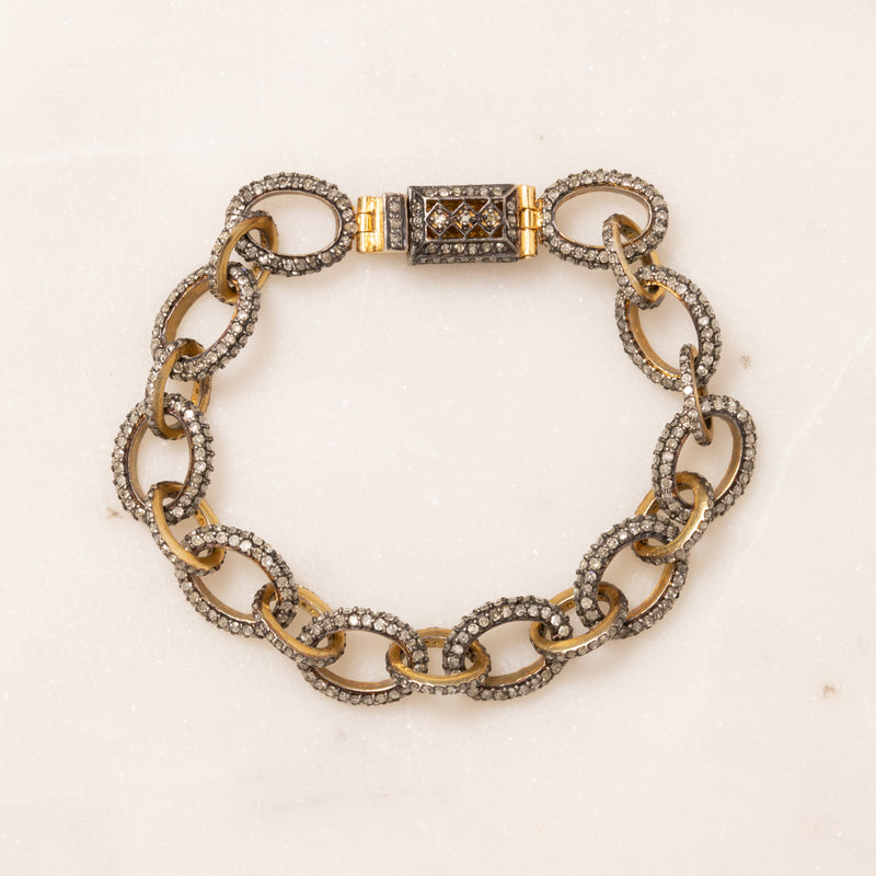 Pave Diamond Links Bracelet