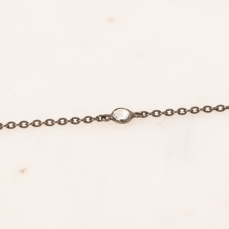 Pave Diamond Feather Necklace