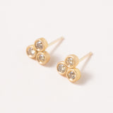 Triple Brown Diamond Studs