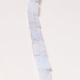 Lace Agate Rectangles with Diamond Pave Clasp