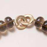 Smokey Quartz Gumball Necklace