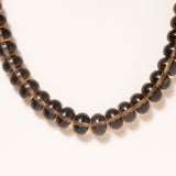 Smokey Quartz Gumball Necklace