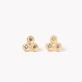 Triple Brown Diamond Studs