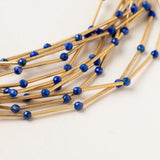 Gold Plated Lapis Necklace