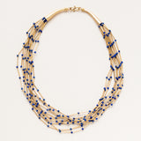 Gold Plated Lapis Necklace