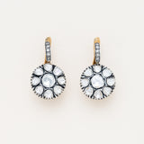 Polki Diamond Flower Earrings
