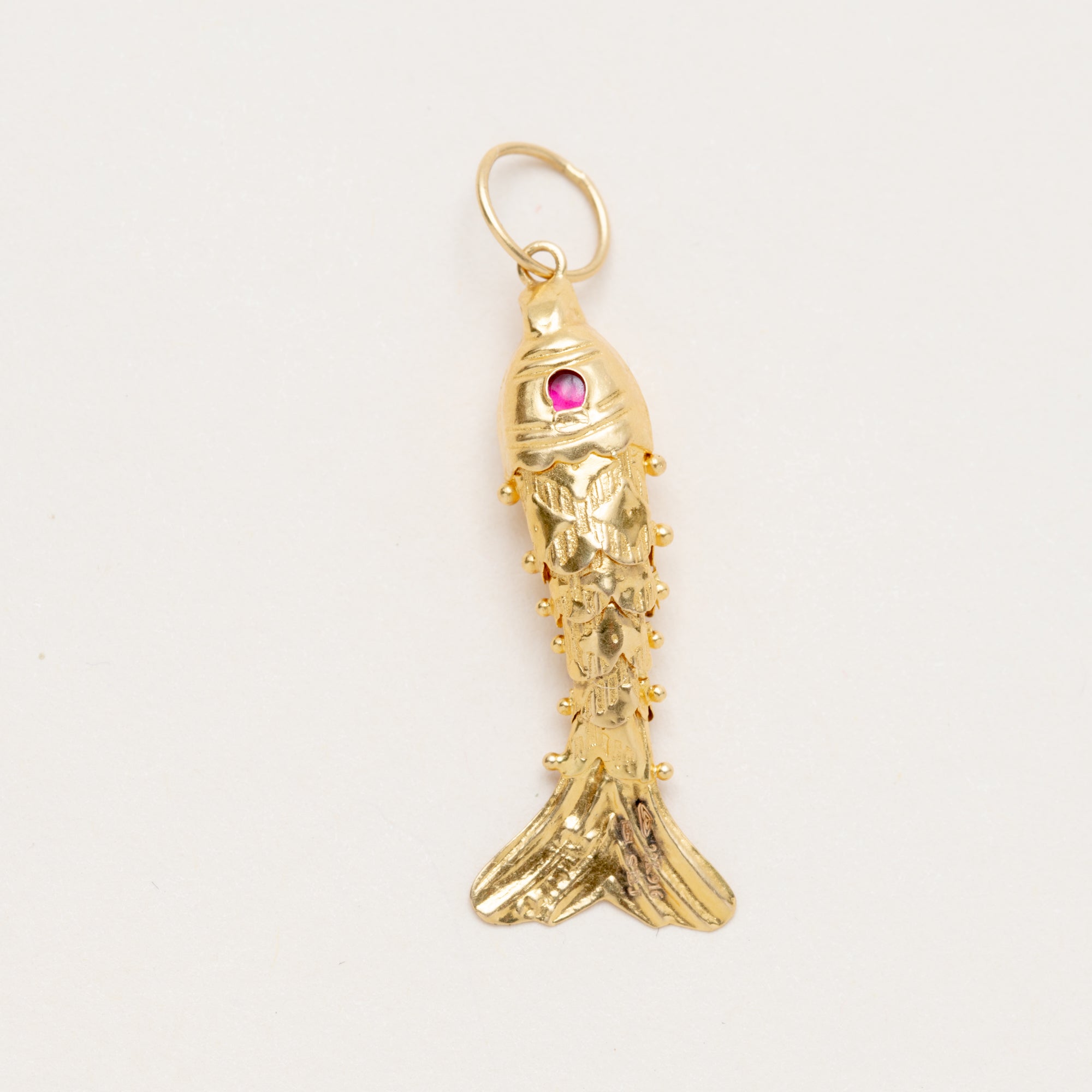 18k Gold Fish Pendant