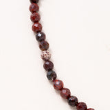 Jasper Necklace with Silver and Diamond Pave Clasp
