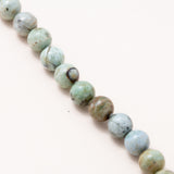 Variscite Necklace with Silver and Pave Emerald Shark Clasp