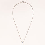 Diamond and Sapphire Pave Evil Eye Necklace