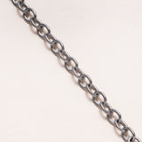 Silver Chain Necklace w/ Diamond Pave Clasp