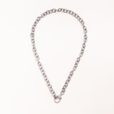 Silver Chain w/ Diamond Pave Clasp