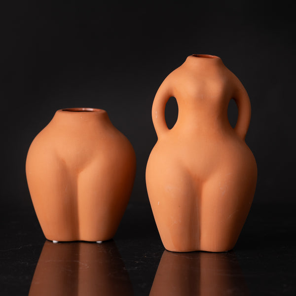 Terracotta Nude Hips Decorative Vase Ornament