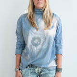 Patricia Larsen Long Sleeve T-Shirt with Hand Painted Art
