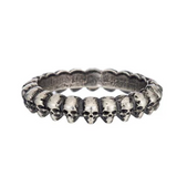 Sterling Skulls Band Ring