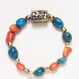 Apatite, Coral and African Brass
